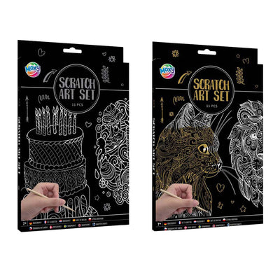 Ensemble d'art à gratter de groupe d'artisanat créatif
