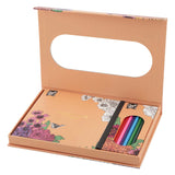 Couleurs Flowers Fleurs avec 10 crayons de couleur - afbeelding 1