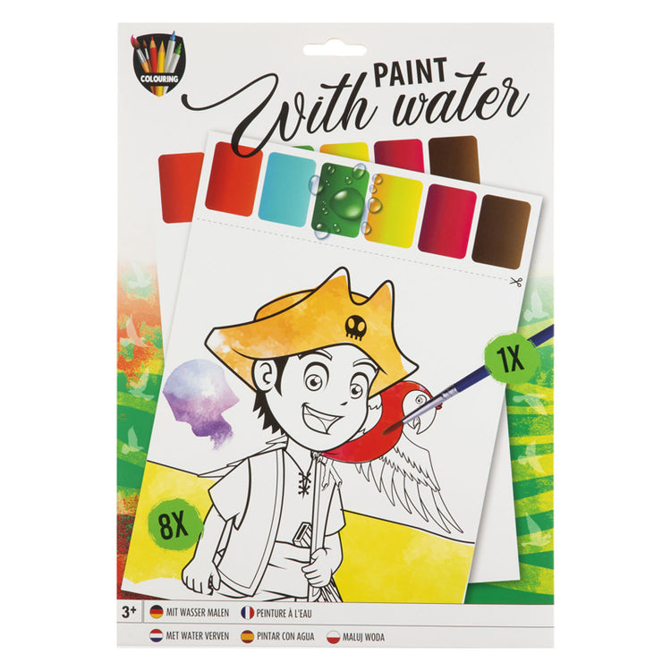 Peinture de groupe artisanale créative sur le thème de l'eau, 9 parties.