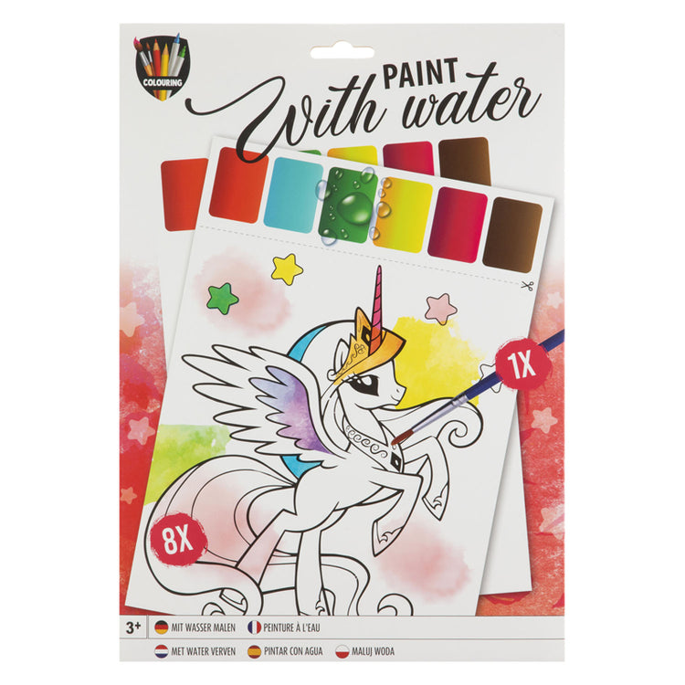 Peinture de groupe artisanale créative sur le thème de l'eau, 9 parties.