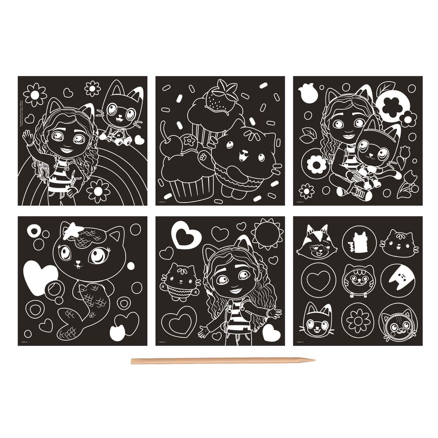 Cartes Scratch Cart Scratch Cards de Creative Gabby's Poppenhuis, 7DLG.