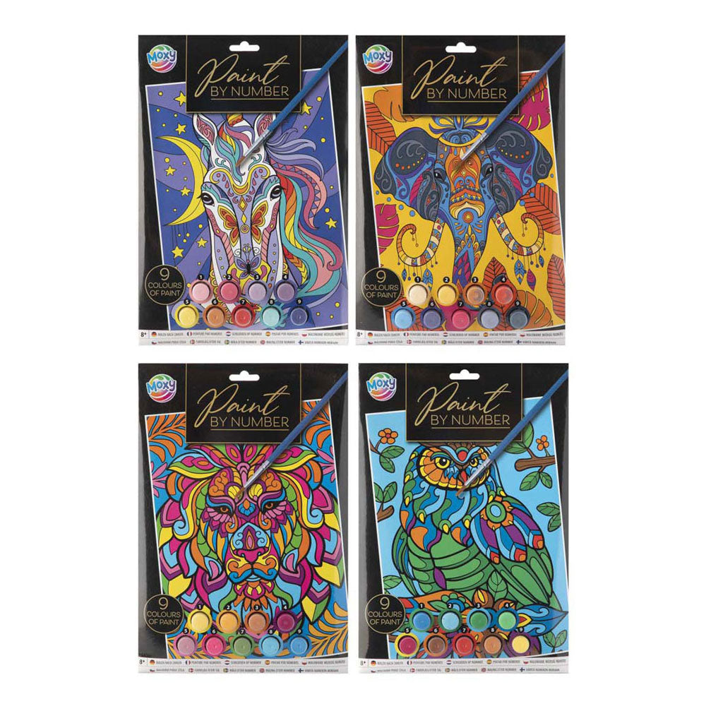 Peinture de groupe d'artisanat créatif par thème animal numéro