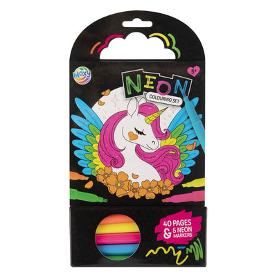 Creative Craft Group Colorbook Unicorn avec 5 marqueurs néon, 40 feuilles