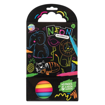 Creative Craft Group Colorbook Animaux avec 5 marqueurs néon, 40 feuilles