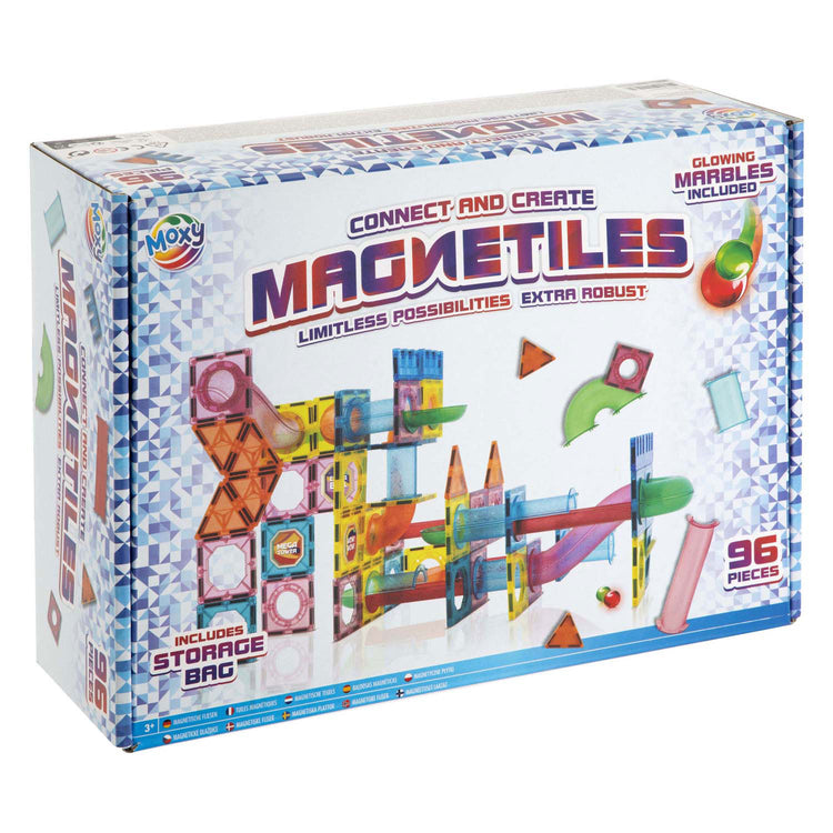 Creative Craft Group Building Toys Toys Magnetic Tiles XL avec sac de rangement, 96dlg.