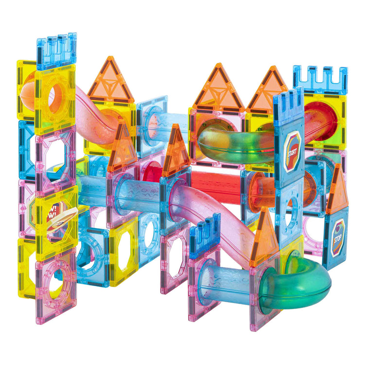 Creative Craft Group Building Toys Toys Magnetic Tiles XL avec sac de rangement, 96dlg.