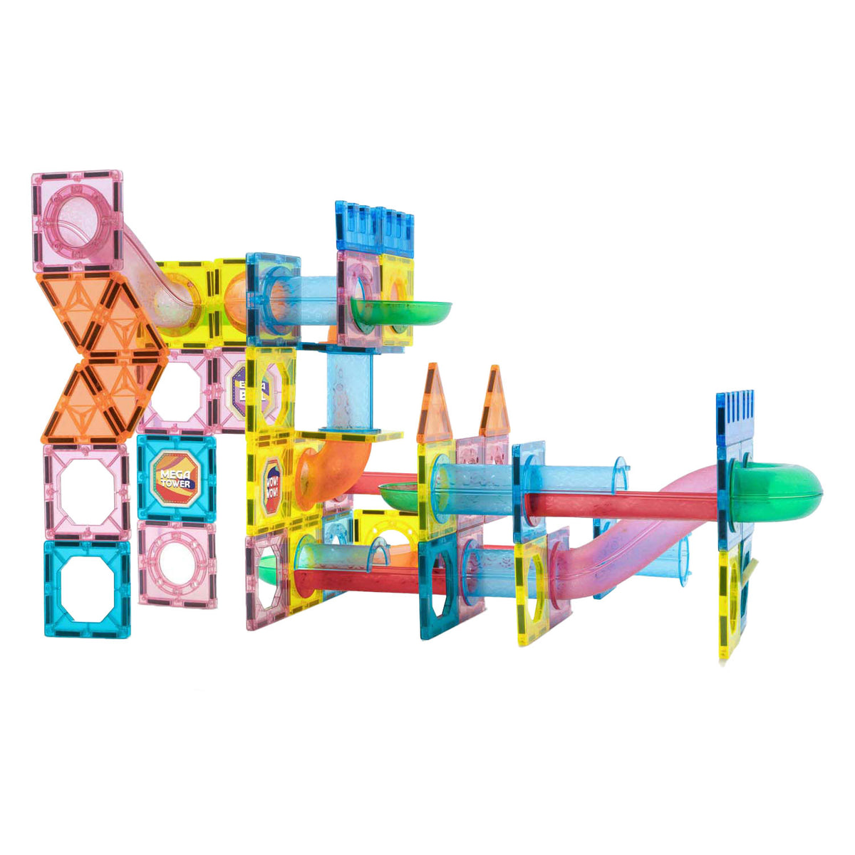 Creative Craft Group Building Toys Toys Magnetic Tiles XL avec sac de rangement, 96dlg.
