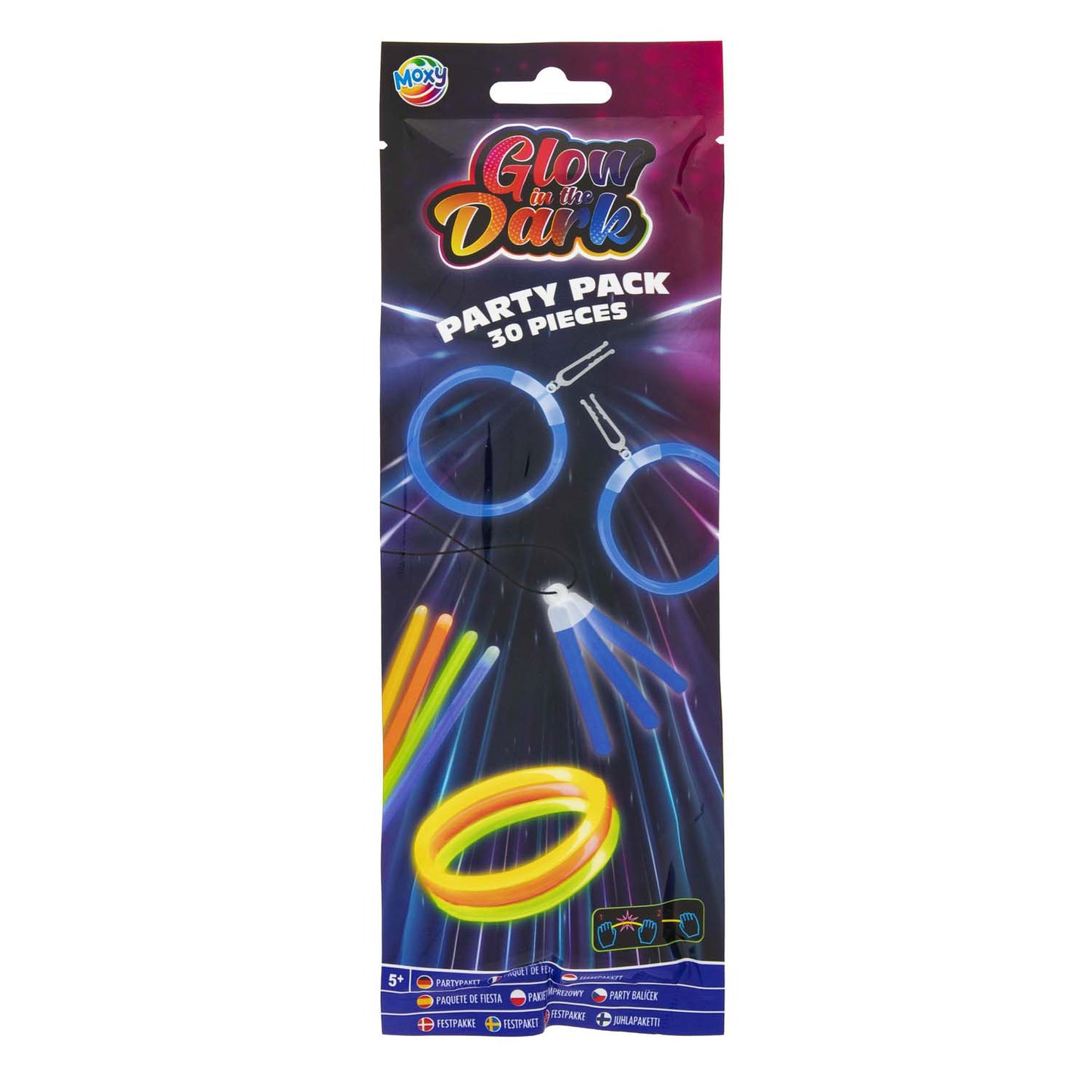Groupe d'artisanat créatif brille dans le pack de fête de bâtons sombres, 30 pcs.