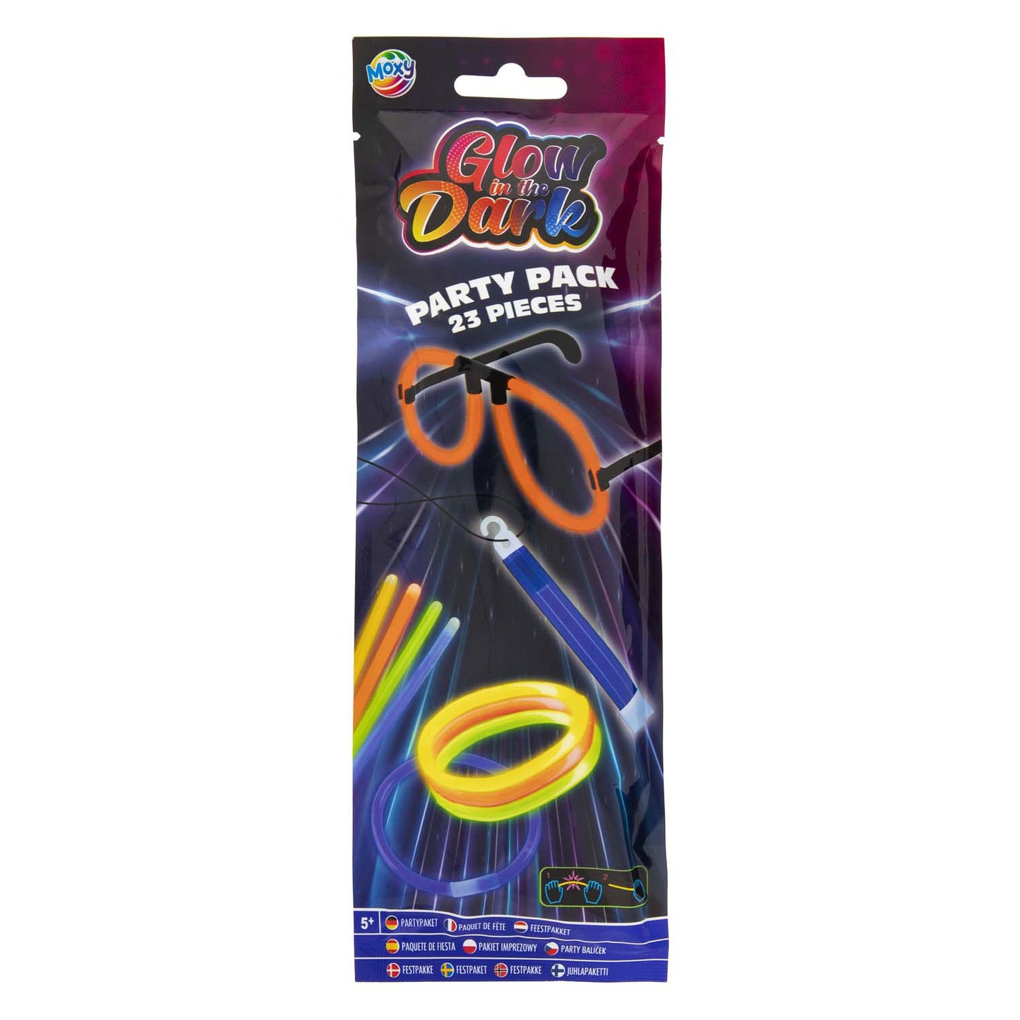 Groupe d'artisanat créatif brille dans le pack de fête de bâtons sombres, 30 pcs.
