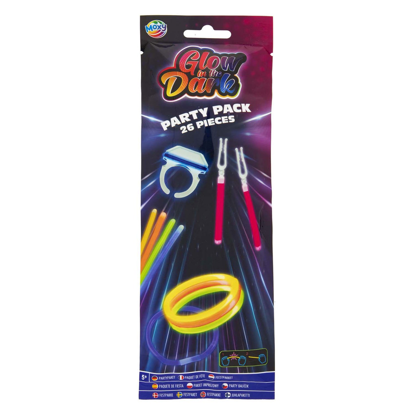 Groupe d'artisanat créatif brille dans le pack de fête de bâtons sombres, 30 pcs.