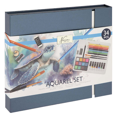Creative Craft Group Aquarel Art Paint Paint Set, 34dlg.