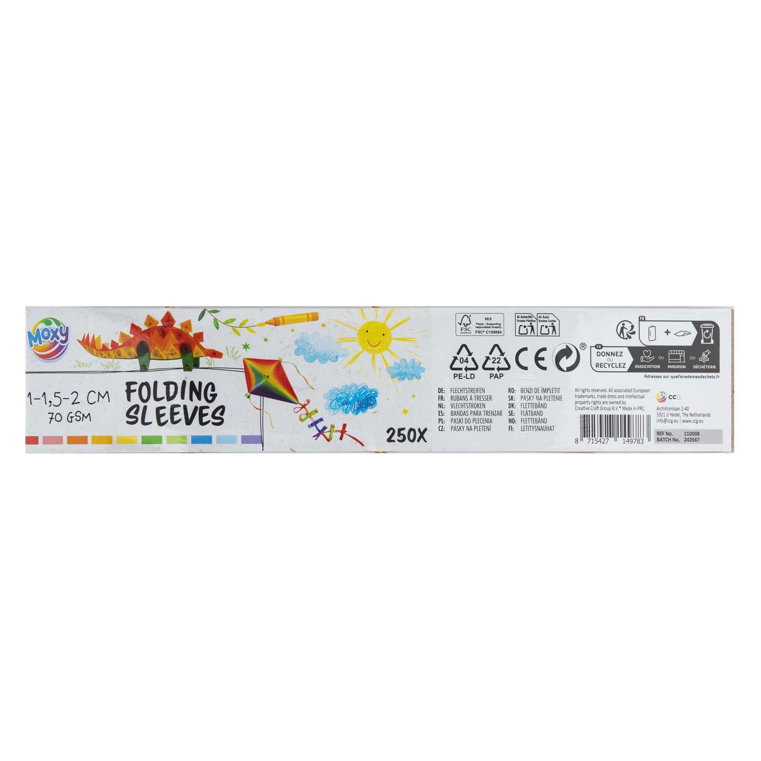 Creative Craft Group Braid Strips 44 cm, 250st.