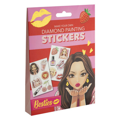 Autocollants de peinture diamant besties du groupe d'artisanat créatif, 12 pièces.
