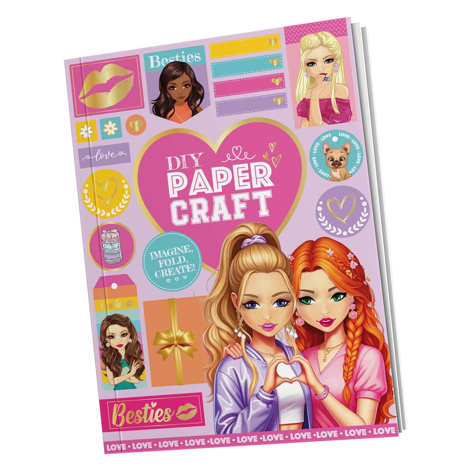 Livre de bricolage Besties avec autocollants a4 32p