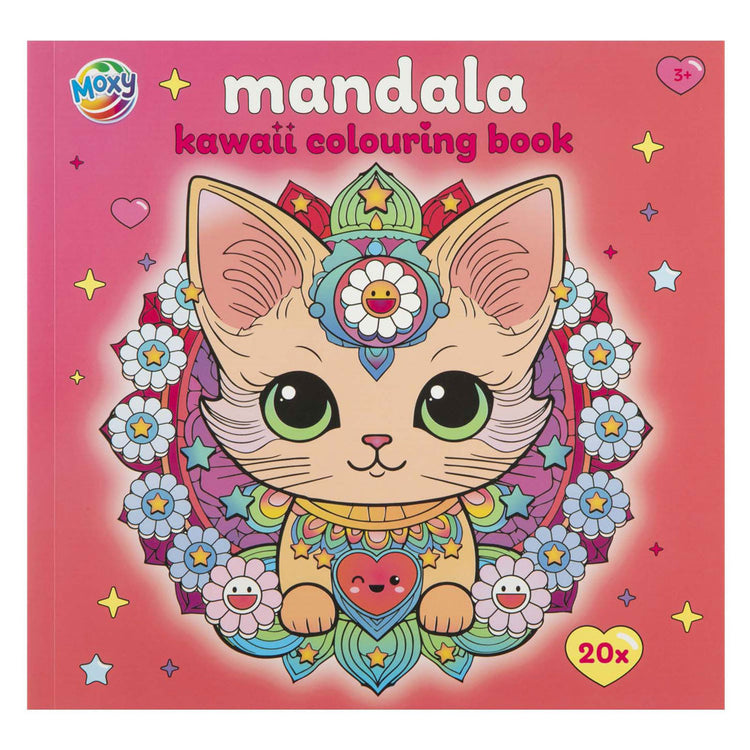 Livre de coloriage mandala kawaii de groupe d'artisanat créatif - 20 feuilles