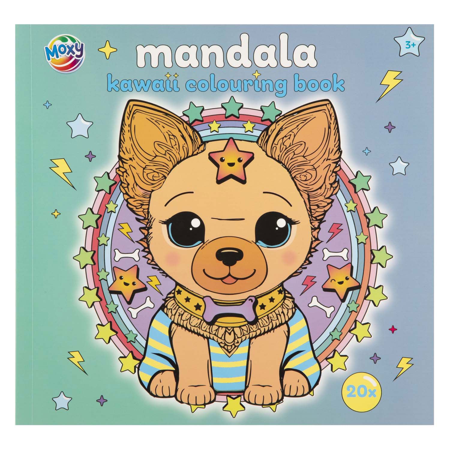 Livre de coloriage mandala kawaii de groupe d'artisanat créatif - 20 feuilles
