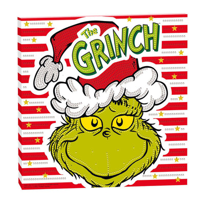 Toile de peinture diamant de groupe d'artisanat créatif le grinch - 30x30cm