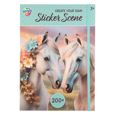 Livre d'autocollants collection de chevaux de luxe a4 200+ autocollants | 4 pièces