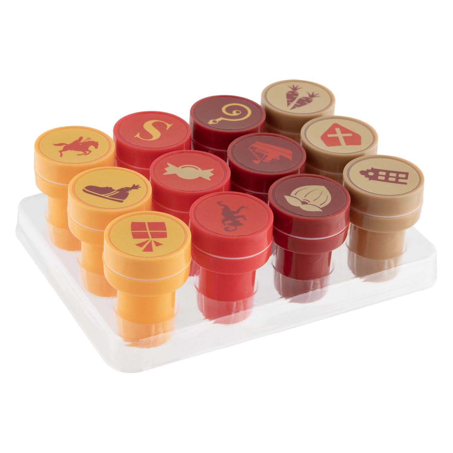 Tampons auto-encreurs Sinterklaas - 12 pcs.