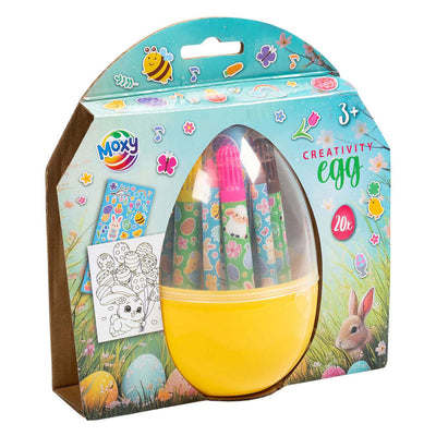 Groupe de bricolage créatif pour l'artisanat de Pâques - incl. marqueurs et crayons de couleur