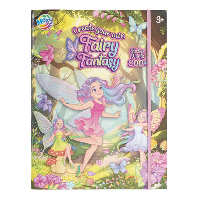 Groupe d'artisanat créatif fée fantaisie autocollant livre du monde - +200 autocollants