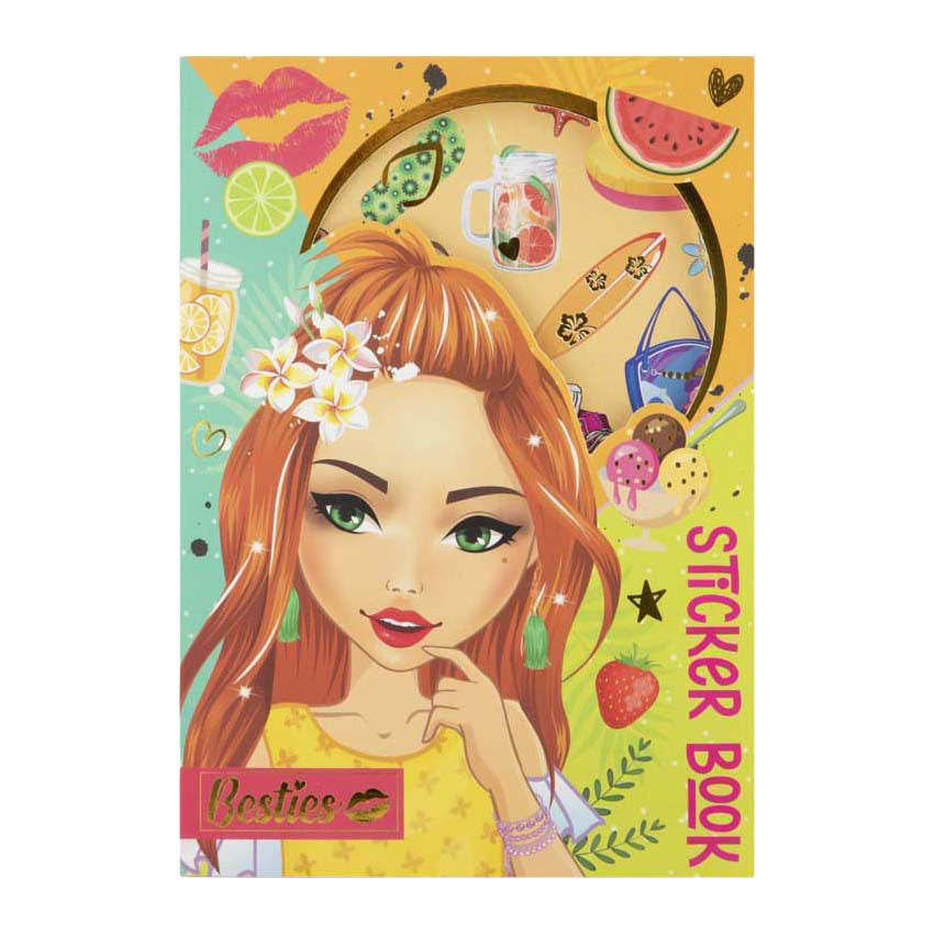 Livre d'autocollants Besties néon a5 8 feuilles