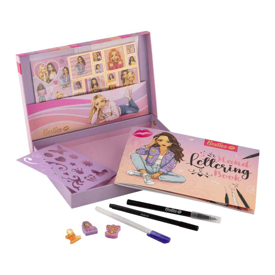 Ensemble de lettrage à la main des besties du groupe d'artisanat créatif, y compris. livre - 32 pages