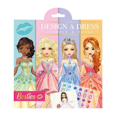 Les besties du groupe d'artisanat créatif conçoivent une robe - 21,5x21,5 cm