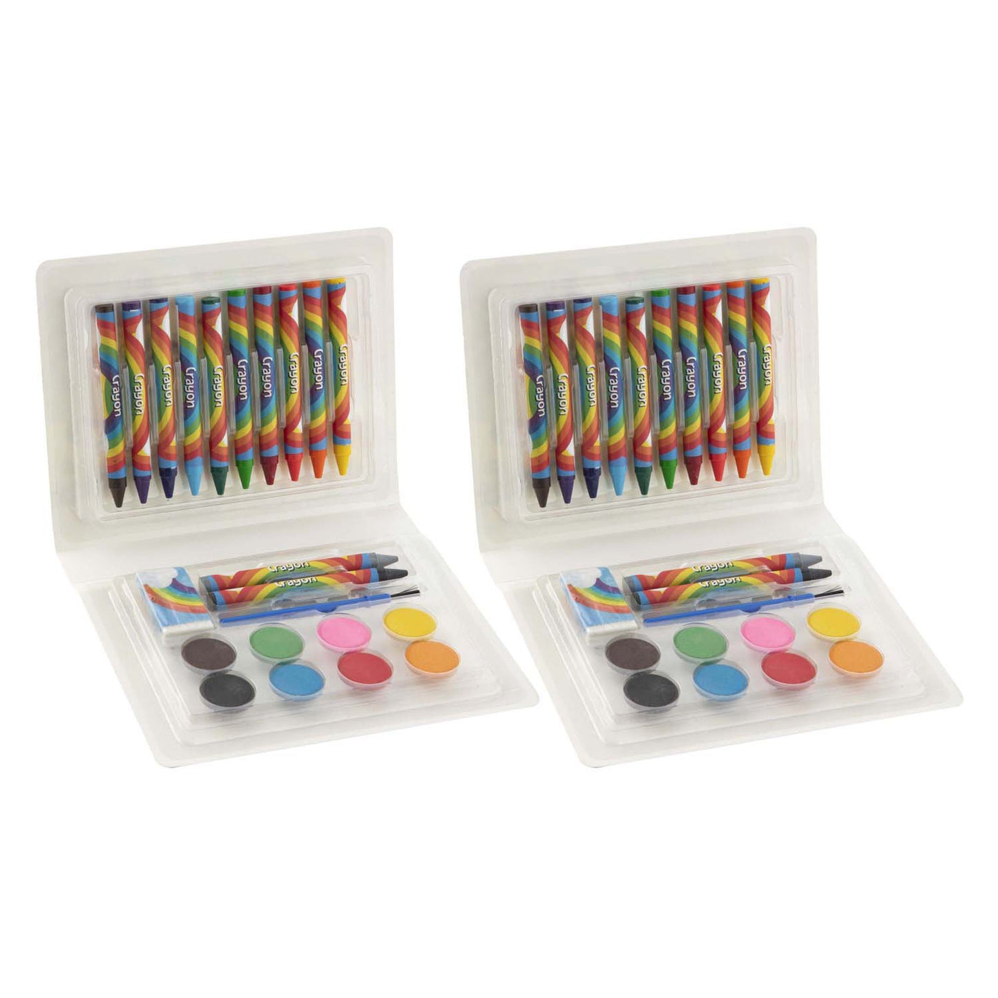 Groupe d'artisanat créatif, petit coffret de couleurs et de peintures, 22 pcs.
