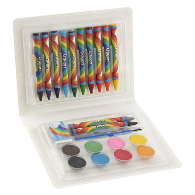 Groupe d'artisanat créatif, petit coffret de couleurs et de peintures, 22 pcs.