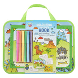 Plateau de voyage pour groupe d'artisanat créatif, avec plateau. livre d'activités à colorier - dinosaure - afbeelding 2