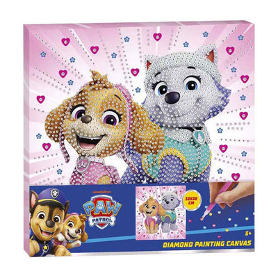 Toile de peinture diamant Paw Patrol de groupe d'artisanat créatif - 30x30cm