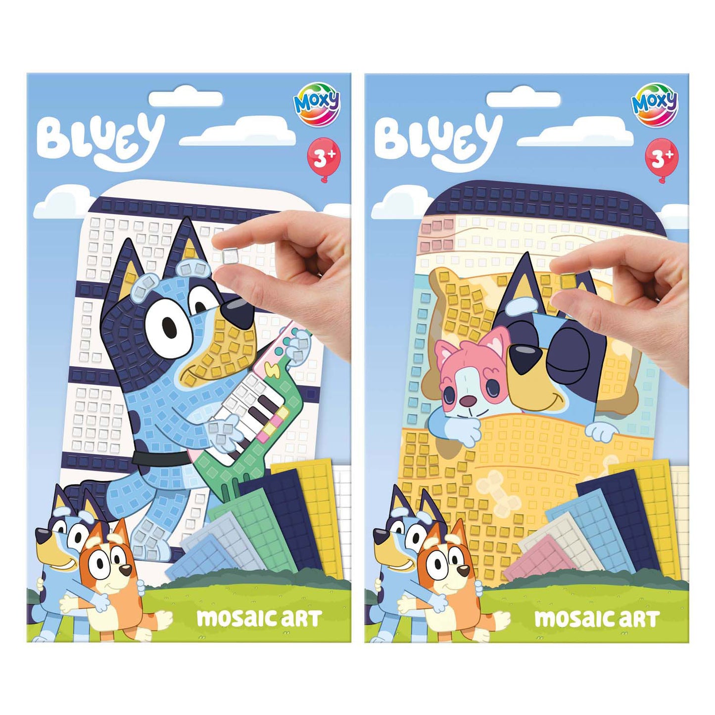 Groupe d'artisanat créatif art mosaïque bluey a5