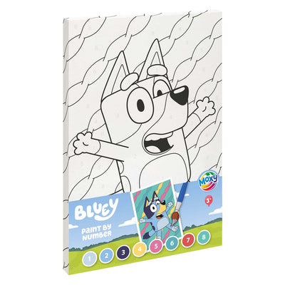 Peinture bleue Moxy par toile numérotée