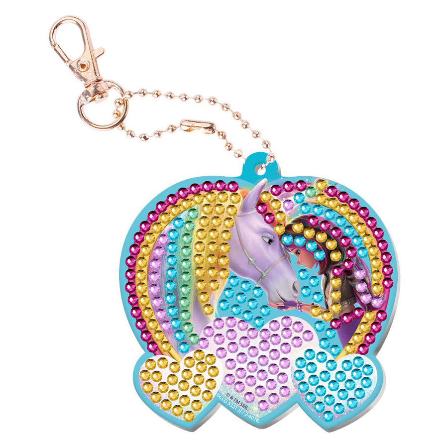 Porte-clés licorne peinture diamant Moxy