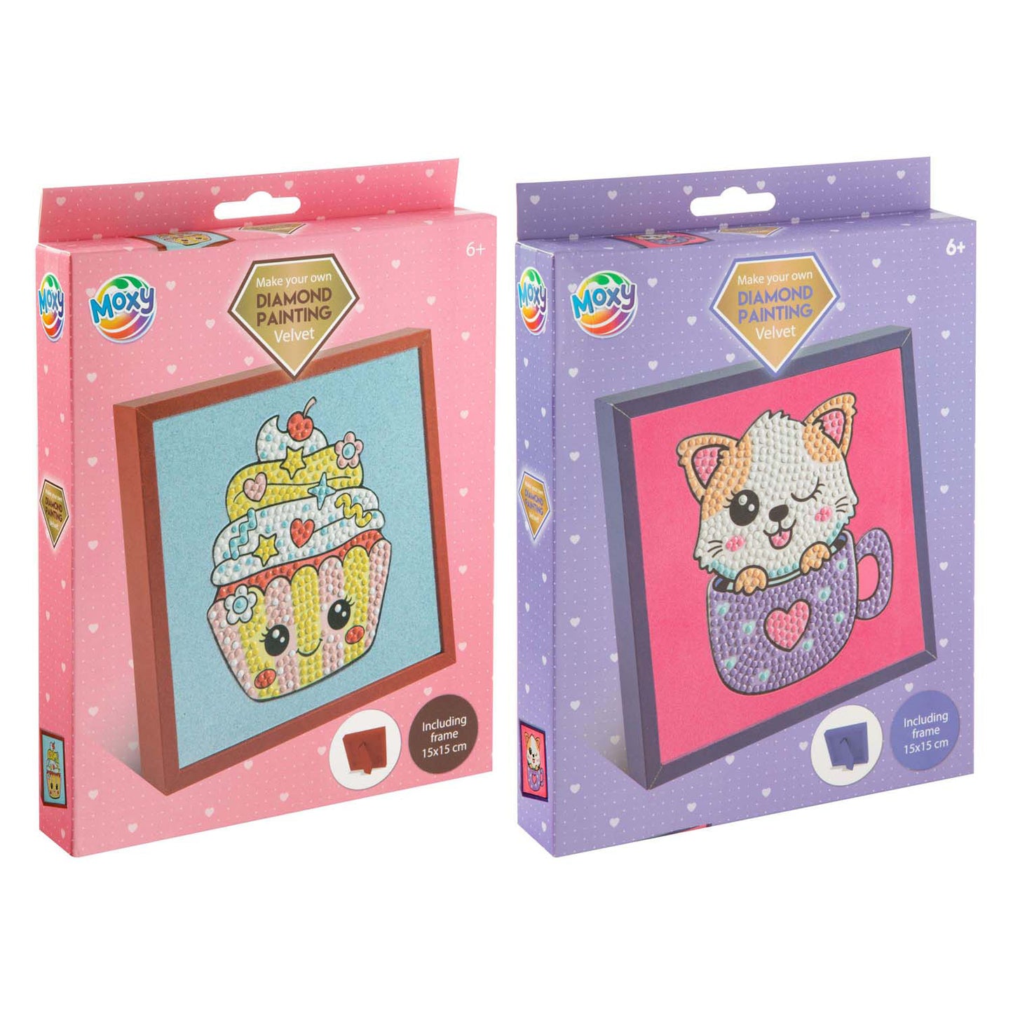 Groupe d'artisanat créatif peinture diamant velours incl. cadre