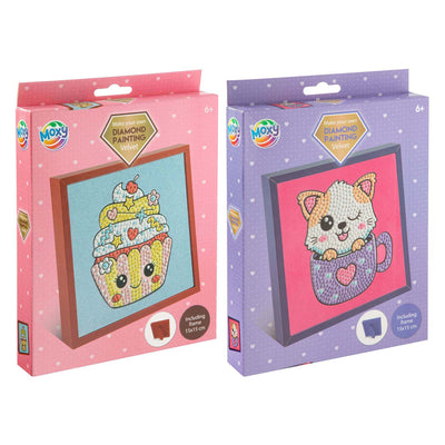 Groupe d'artisanat créatif peinture diamant velours incl. cadre