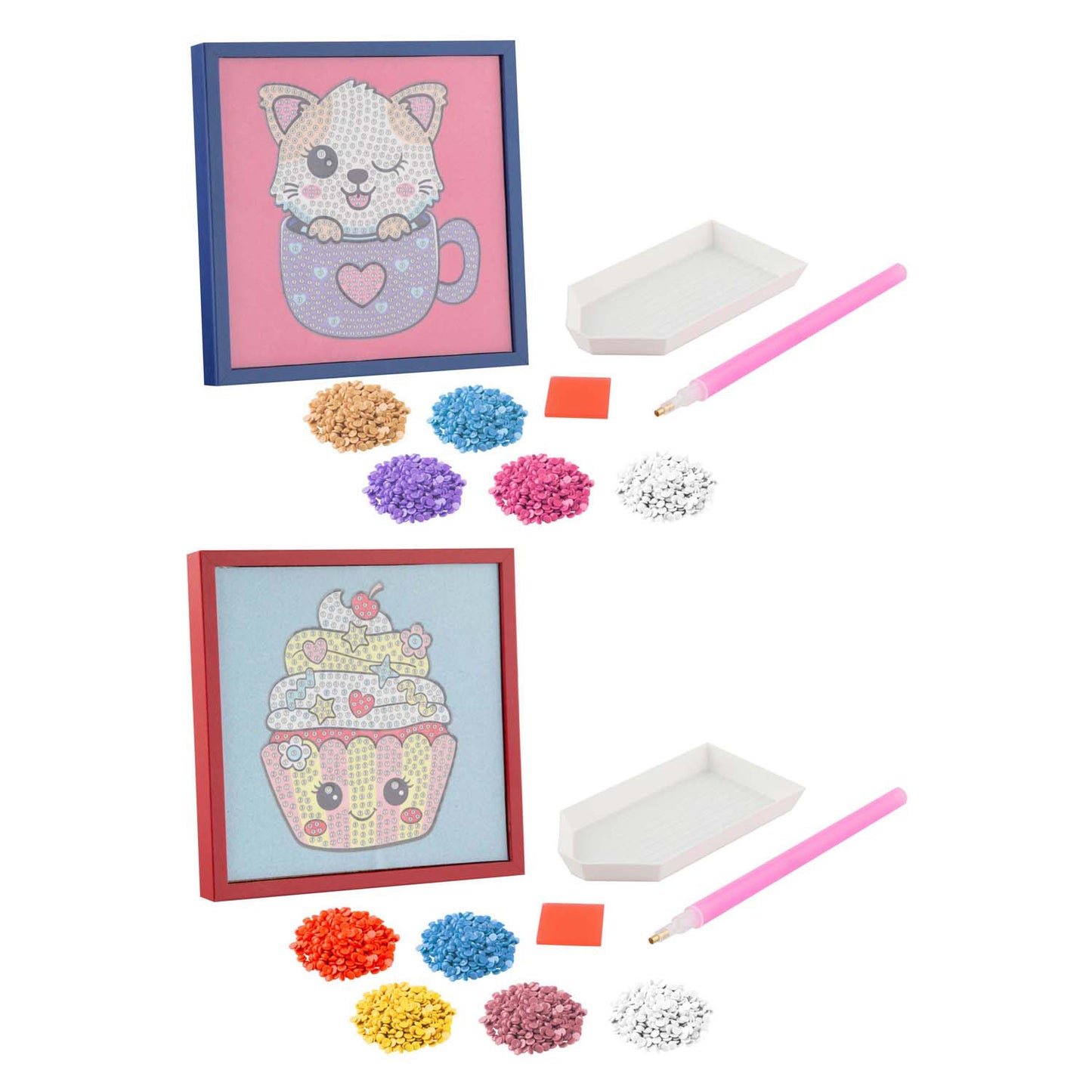 Groupe d'artisanat créatif peinture diamant velours incl. cadre