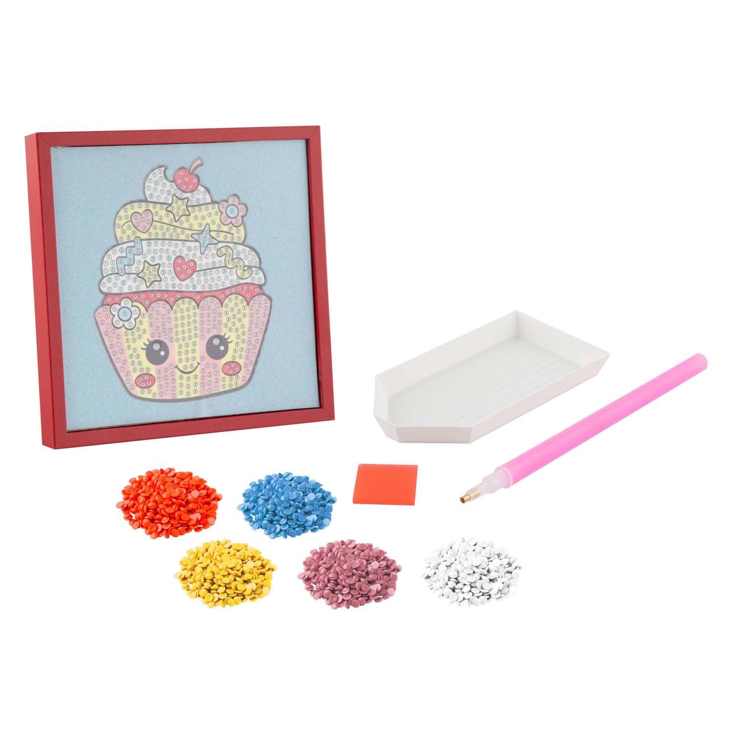 Groupe d'artisanat créatif peinture diamant velours incl. cadre