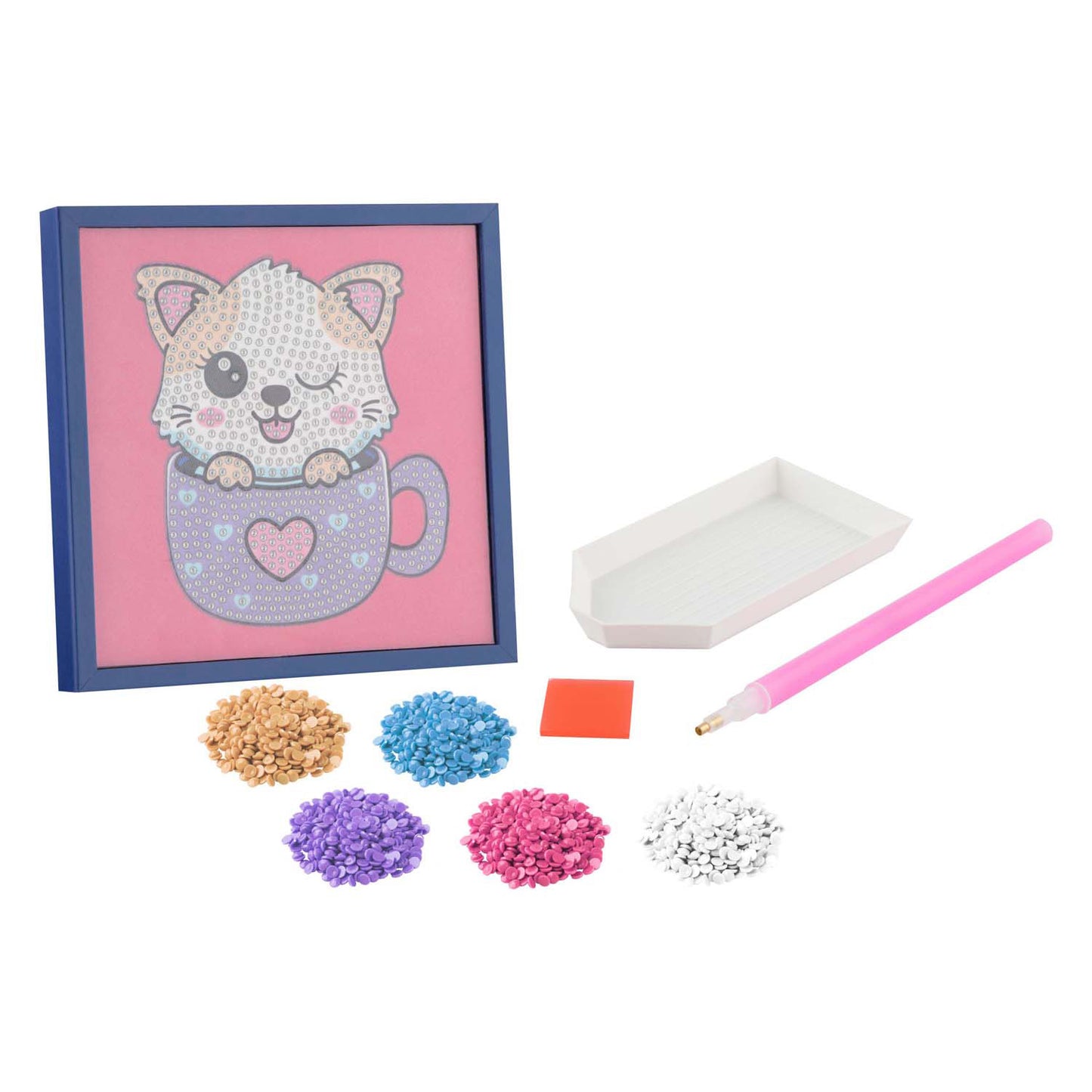 Groupe d'artisanat créatif peinture diamant velours incl. cadre