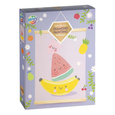 Groupe d'artisanat créatif peinture diamant tenture murale velours - fruit