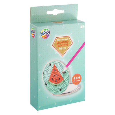 Groupe d'artisanat créatif peinture diamant décorer miroir à main - 8 cm