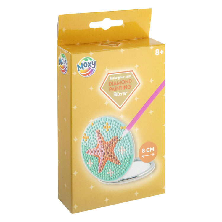 Groupe d'artisanat créatif peinture diamant décorer miroir à main - 8 cm