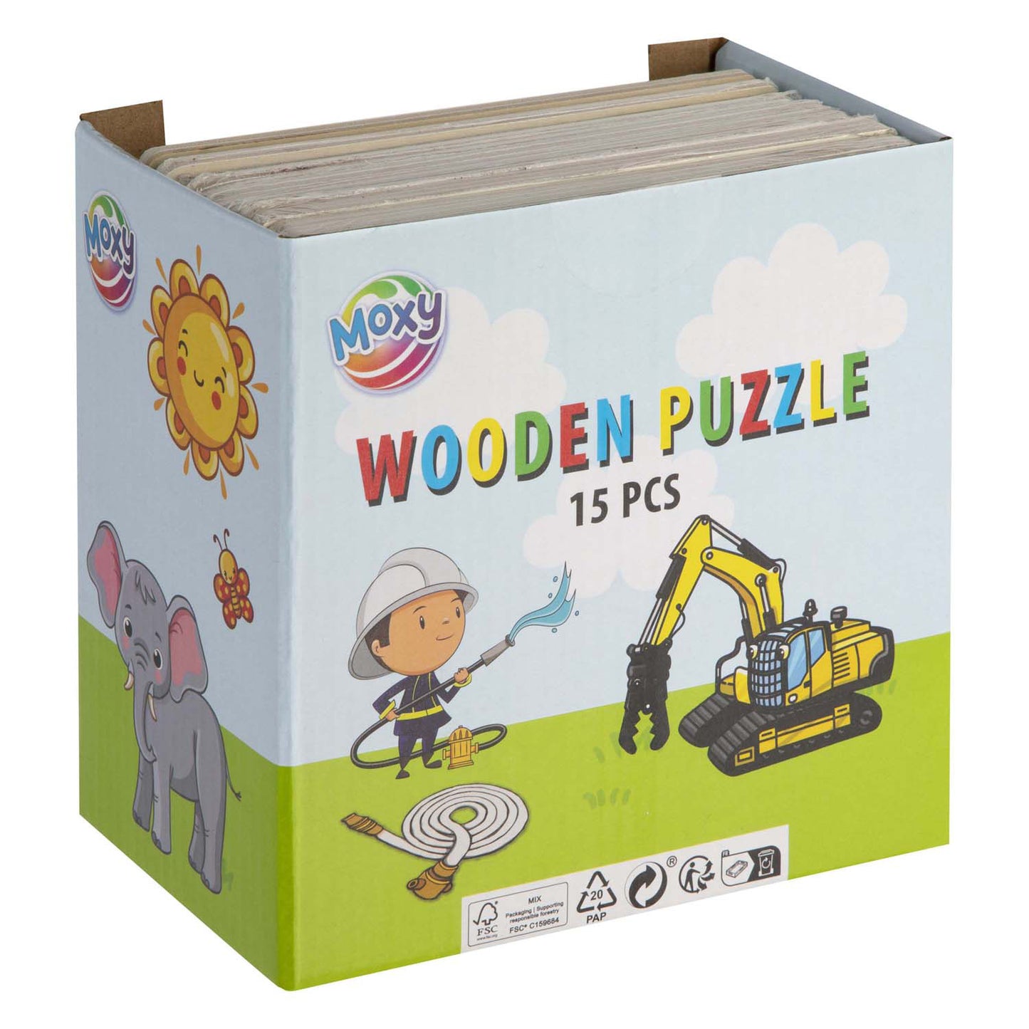Puzzle Wood Mini 9 pièces 5 Assorti