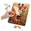 Moxy puzzle en bois girafe formes uniques