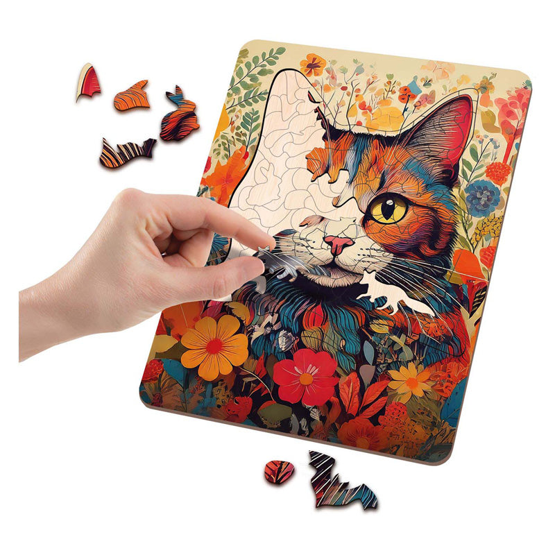 Moxy puzzle en bois chat formes uniques