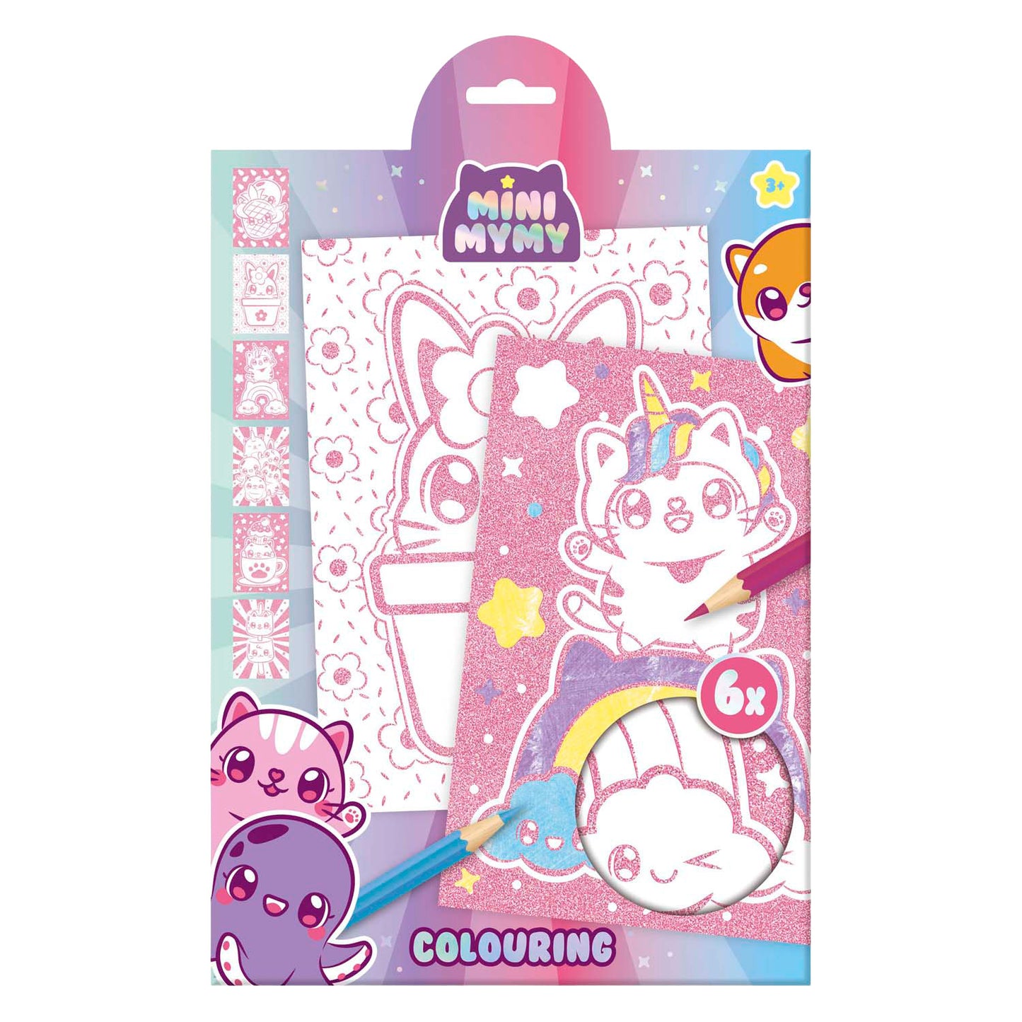 Groupe d'artisanat créatif mini mymy papier à colorier pailleté a4