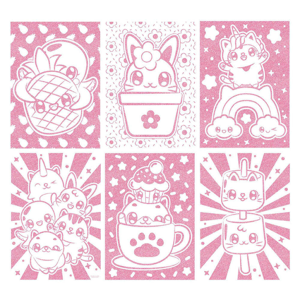 Groupe d'artisanat créatif mini mymy papier à colorier pailleté a4