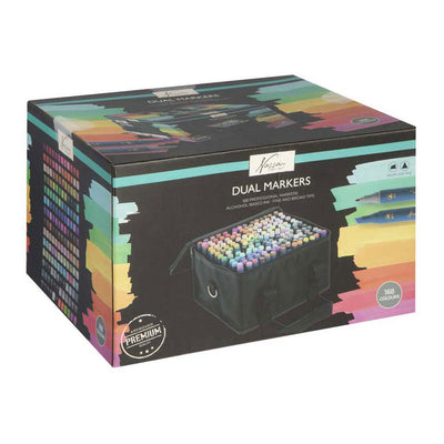 Creative Craft Group Nassau Fine Art marqueurs doubles – 168 pièces.