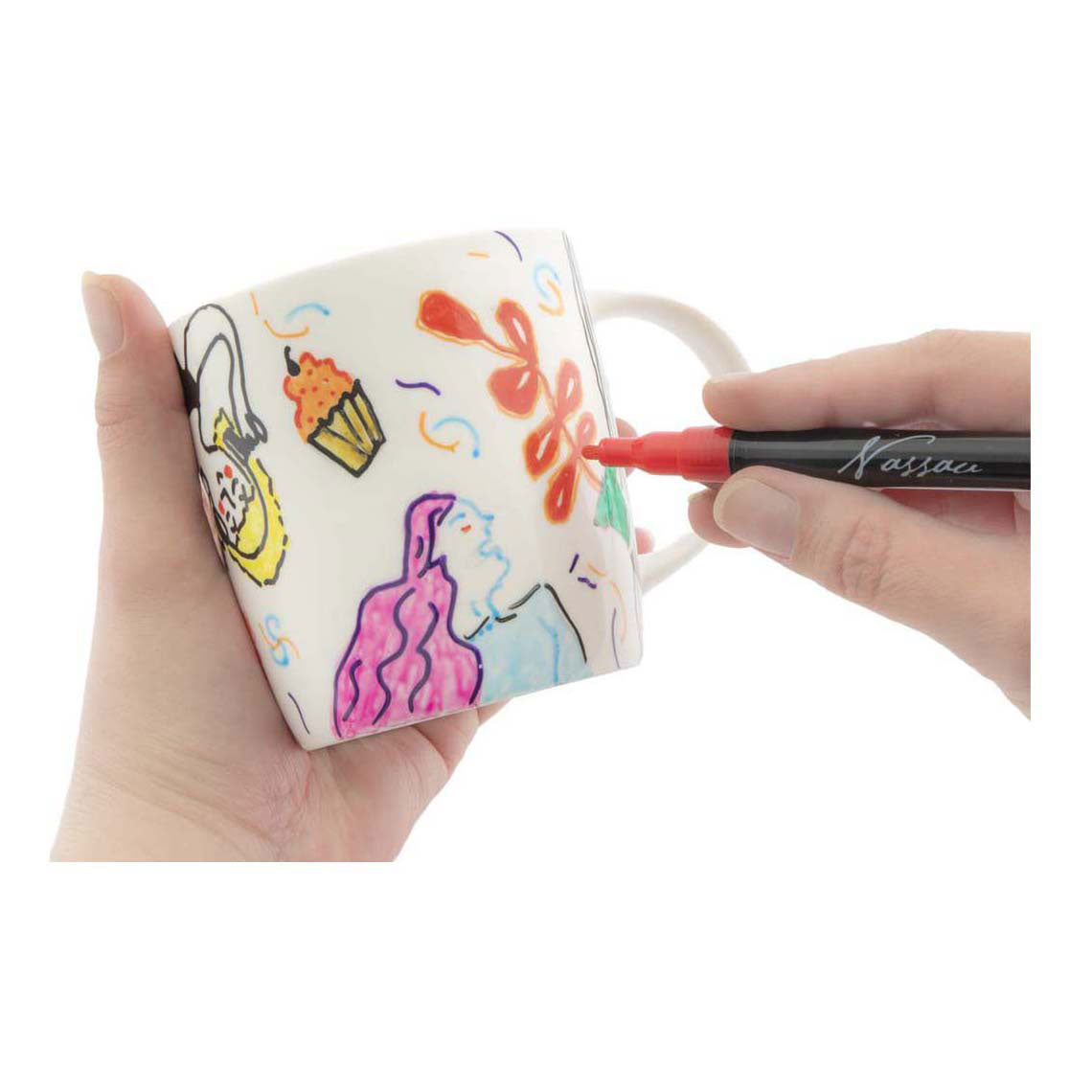 Felt -Pens Verre et porcelaine 12 pièces